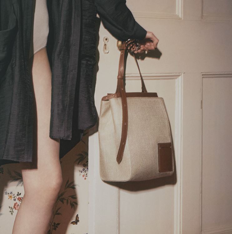 韓國LOEUVRE - Sac de Tronc Toile (NATURAL TANNING)